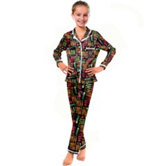 Vegetable Kid s Satin Long Sleeve Pajamas Set by SychEva