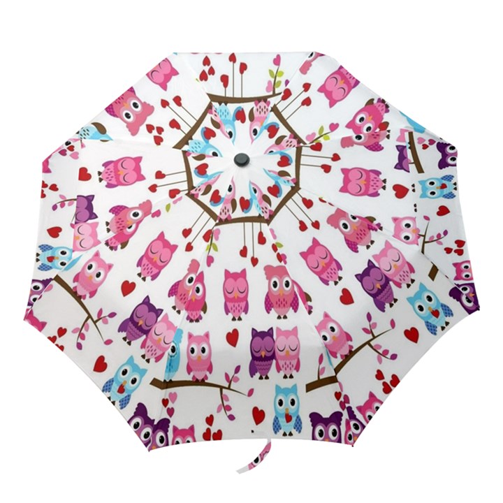 Owl Pattern Folding Umbrellas