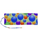 Background Pattern Design Colorful Bubbles Roll Up Canvas Pencil Holder (M) View1