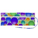 Background Pattern Design Colorful Bubbles Roll Up Canvas Pencil Holder (M) View2