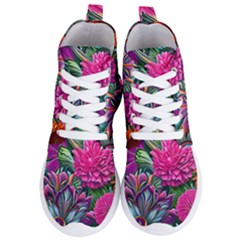 Flowers Nature Spring Blossom Flora Petals Art Women s Lightweight High Top Sneakers