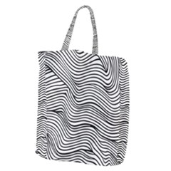 Black And White Cartoon Coloring Giant Grocery Tote