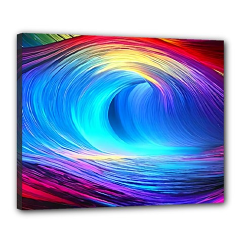 Art Fantasy Painting Colorful Pattern Design Canvas 20  X 16  (stretched)