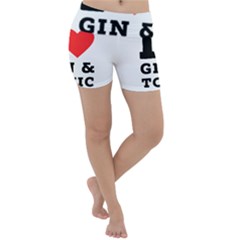 I Love Gin And Tonic Lightweight Velour Yoga Shorts by ilovewhateva