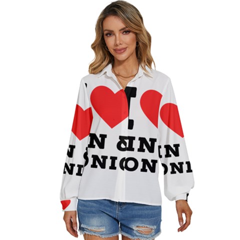 I Love Gin And Tonic Women s Long Sleeve Button Down Shirt by ilovewhateva