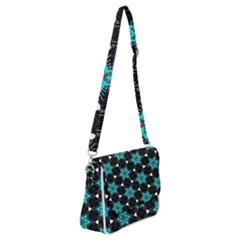 Pattern Design Scrapbooking Colorful Stars Shoulder Bag With Back Zipper by Ravend