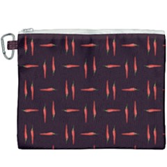 Hot Peppers Canvas Cosmetic Bag (xxxl) by SychEva