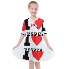 I Love Vesper Kids  All Frills Chiffon Dress by ilovewhateva