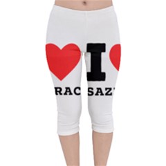 I Love Sazerac Velvet Capri Leggings  by ilovewhateva