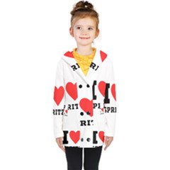 I Love Spritz Kids  Double Breasted Button Coat by ilovewhateva