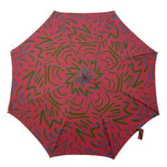 Pattern Saying Wavy Hook Handle Umbrellas (small) by Salman4z