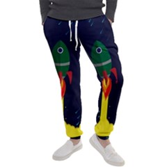 Rocket Halftone Astrology Astronaut Men s Jogger Sweatpants by Salman4z