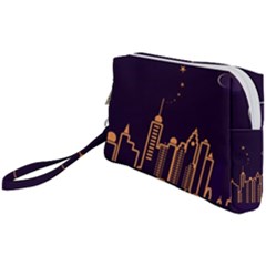 Skyscraper Town Urban Towers Wristlet Pouch Bag (small) by Salman4z