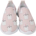 Pattern Pink Cute Sweet Fur Cats Kids  Slip On Sneakers View1
