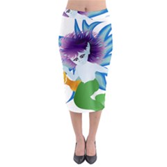 Mermaid Fantasy Undersea Merman Midi Pencil Skirt by Salman4z