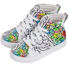 Brain Mind Psychology Idea Drawing Kids  Hi-top Skate Sneakers by Salman4z