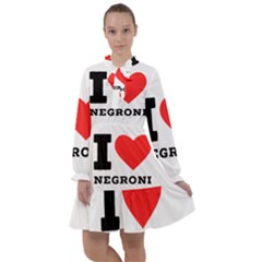 I Love Negroni All Frills Chiffon Dress by ilovewhateva