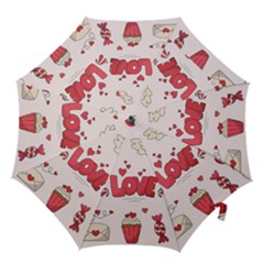 Hand Drawn Valentines Day Element Collection Hook Handle Umbrellas (small) by Salman4z