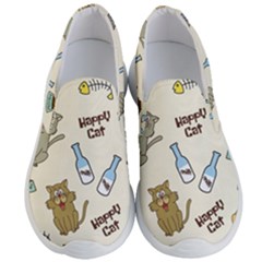 Happy-cats-pattern-background Men s Lightweight Slip Ons by Salman4z