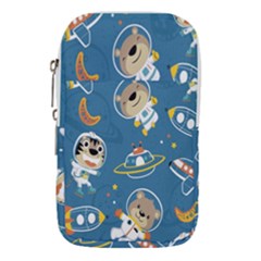 Seamless-pattern-funny-astronaut-outer-space-transportation Waist Pouch (large) by Salman4z
