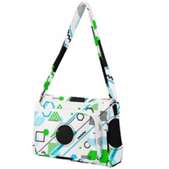 Geometric-shapes-background Front Pocket Crossbody Bag by Salman4z