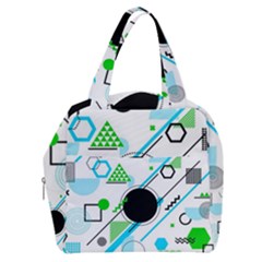Geometric-shapes-background Boxy Hand Bag by Salman4z