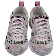 Big-set-with-cute-cartoon-animals-bear-panda-bunny-penguin-cat-fox Kids Athletic Shoes by Salman4z