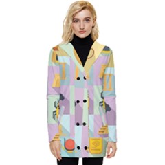 Egypt-icons-set-flat-style Button Up Hooded Coat  by Salman4z