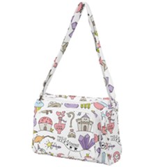 Fantasy-things-doodle-style-vector-illustration Front Pocket Crossbody Bag by Salman4z