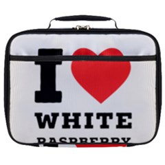 I Love White Raspberry Full Print Lunch Bag by ilovewhateva
