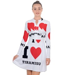 I Love Tiramisu Long Sleeve Panel Dress by ilovewhateva