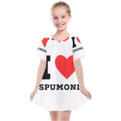 I Love Spumoni Kids  Smock Dress by ilovewhateva