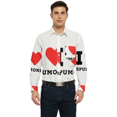 I Love Spumoni Men s Long Sleeve Pocket Shirt  by ilovewhateva