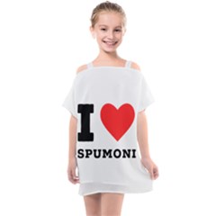 I Love Spumoni Kids  One Piece Chiffon Dress by ilovewhateva