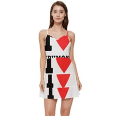 I Love Spumoni Short Frill Dress by ilovewhateva