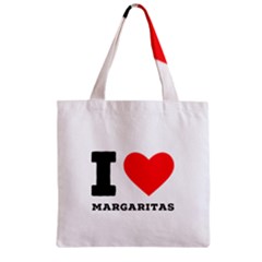 I Love Margaritas Zipper Grocery Tote Bag by ilovewhateva