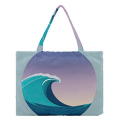 Tsunami Tidal Waves Wave Minimalist Ocean Sea Medium Tote Bag