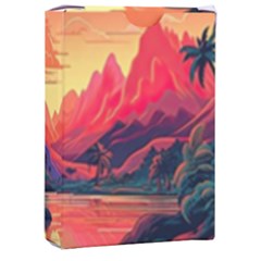 Tropical Landscape Island Background Wallpaper Playing Cards Single Design (rectangle) With Custom Box