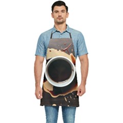 Coffee Cafe Espresso Drink Beverage Kitchen Apron by Ravend