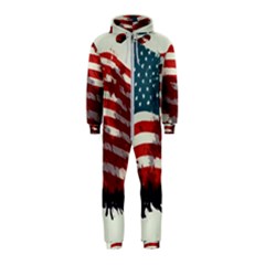 Patriotic Usa United States Flag Old Glory Hooded Jumpsuit (kids)