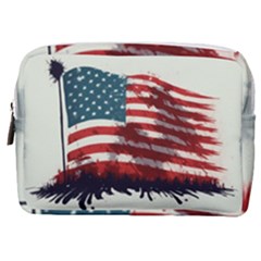 Patriotic Usa United States Flag Old Glory Make Up Pouch (medium)