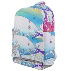 Rainbow Fun Cute Minimal Doodle Drawing Classic Backpack