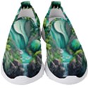 Waterfall Jungle Nature Paper Craft Trees Tropical Kids  Slip On Sneakers View1
