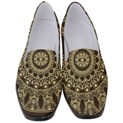 Hamsa-hand-drawn-symbol-with-flower-decorative-pattern Women s Classic Loafer Heels by Salman4z