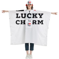 I Love Lucky Charm Women s Hooded Rain Ponchos by ilovewhateva