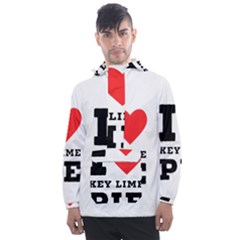 I Love Key Lime Pie Men s Front Pocket Pullover Windbreaker by ilovewhateva