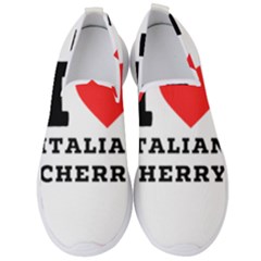 I Love Italian Cherry Men s Slip On Sneakers by ilovewhateva