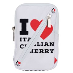 I Love Italian Cherry Belt Pouch Bag (large) by ilovewhateva