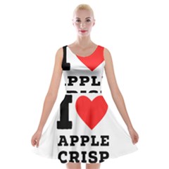 I Love Apple Crisp Velvet Skater Dress by ilovewhateva
