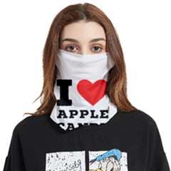I Love Apple Candy Face Covering Bandana (two Sides) by ilovewhateva
